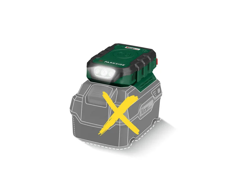 PARKSIDE Adaptateur de charge pour batterie PWCA 20-Li A1, 20 V
